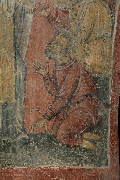 Saint Nicholas Giving Alms, detail