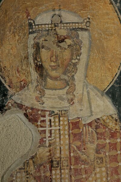 Saint Barbara, detail