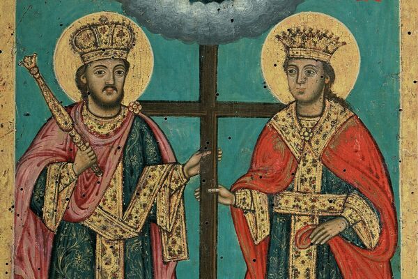 Saints Constantine and Helen, detail