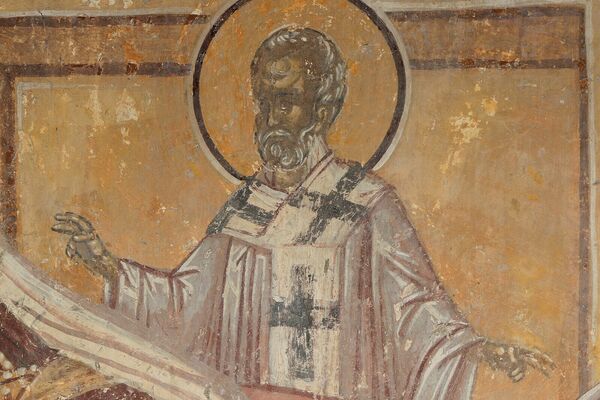Saint Nicholas Appearing to Constantine and Ablabius, detail