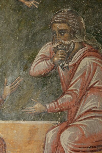 Saint Nicholas Rescues the Three Innocents from the Dungeon, detail