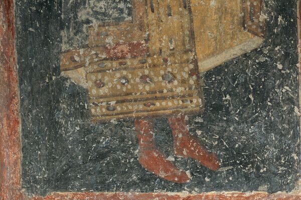 Angel with a Scroll, detail