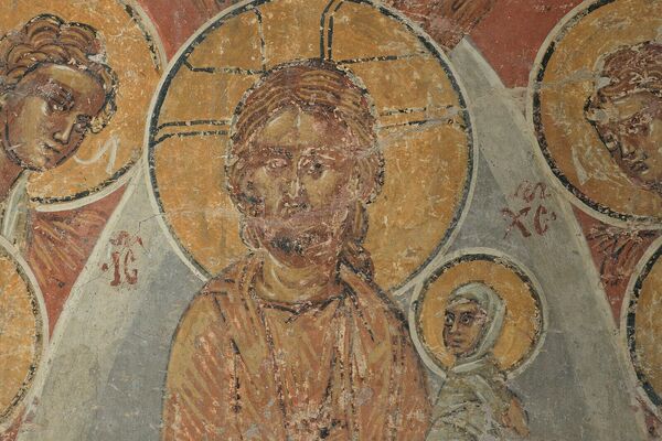 The Dormition of Virgin, detail