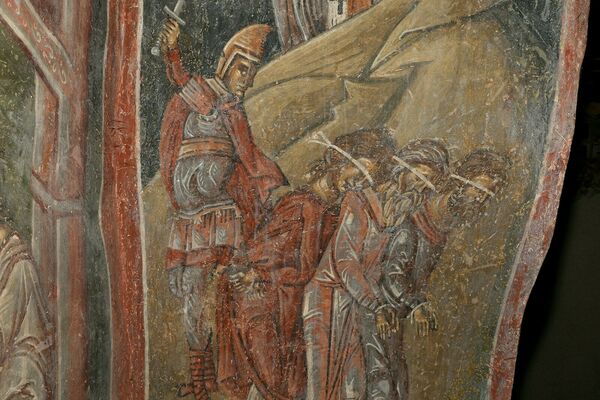 Saint Nicholas Rescues Three Men from Execution, detail