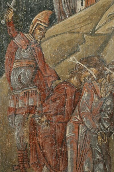 Saint Nicholas Rescues Three Men from Execution, detail