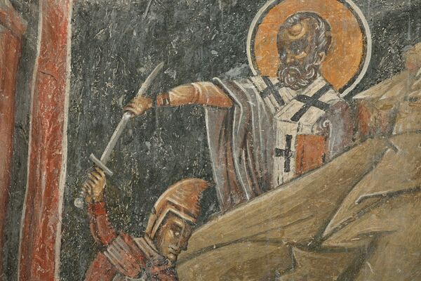 Saint Nicholas Rescues Three Men from Execution, detail