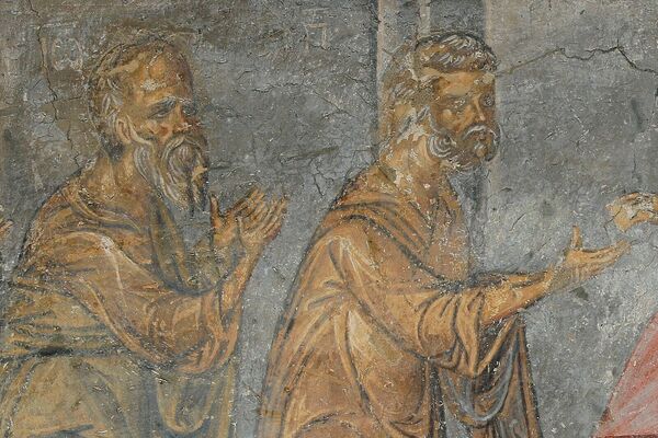 Communion of the Apostles, detail