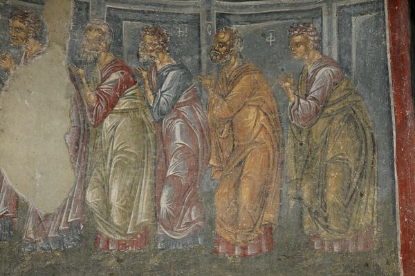 Communion of the Apostles, detail