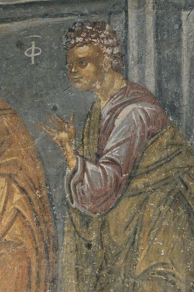 Communion of the Apostles, detail