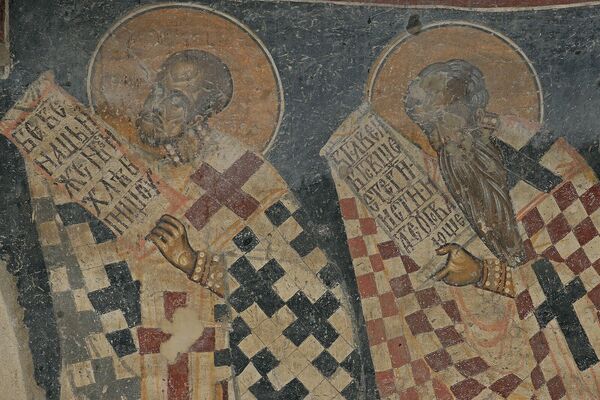 Officiating Church Fathers, detail