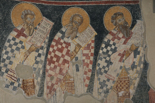 Officiating Church Fathers, detail