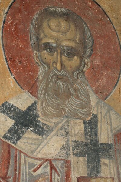 Saint Athanasius of Athos, detail