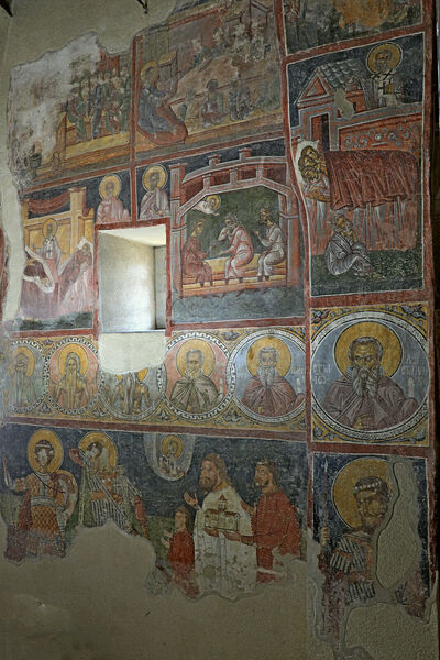 View of the Fresco Painting of the South Wall of the Nave