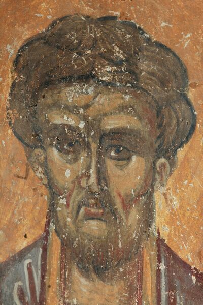 Saint Panteleimon (?), detail