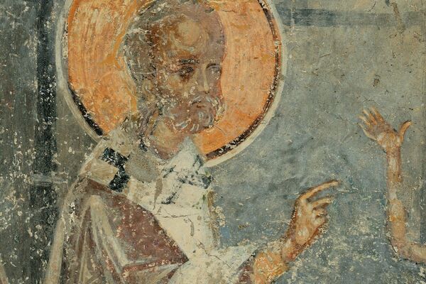 Saint Nicholas Excorcising Demon from the Possessed, detail