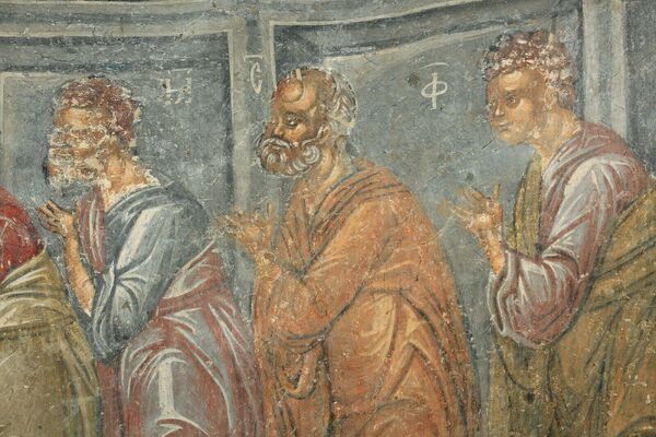 Communion of the Apostles, detail