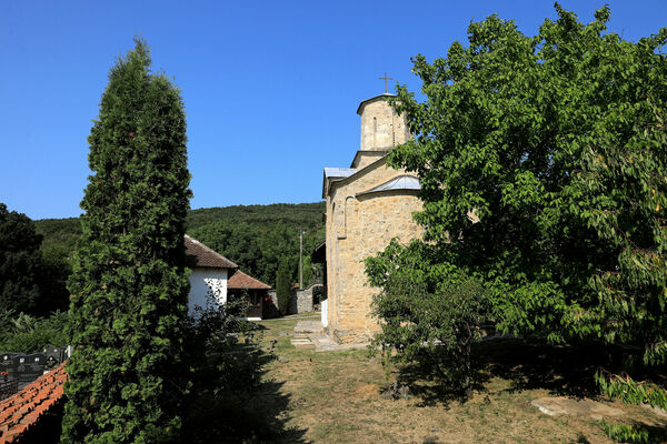 East Side of the Church and Courtyard