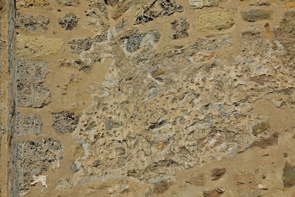 Remains of the Original Plaster on the Altar Apse