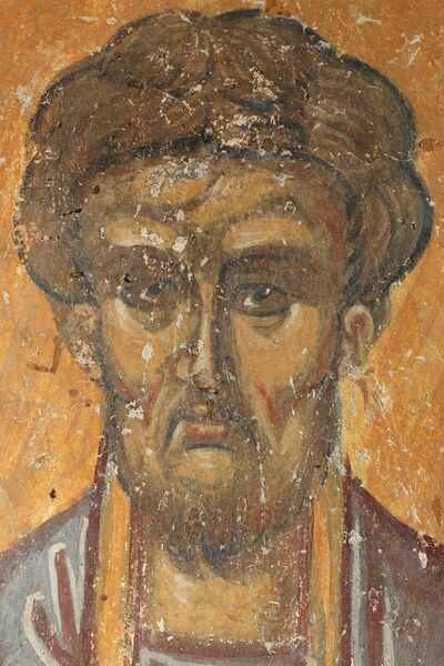 Saint Panteleimon (?), detail