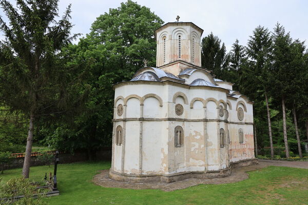 Northeast side of the church