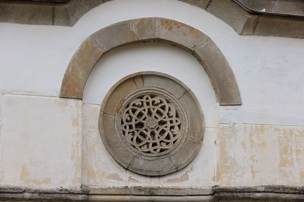 The rosette of the northern facade of the chancel