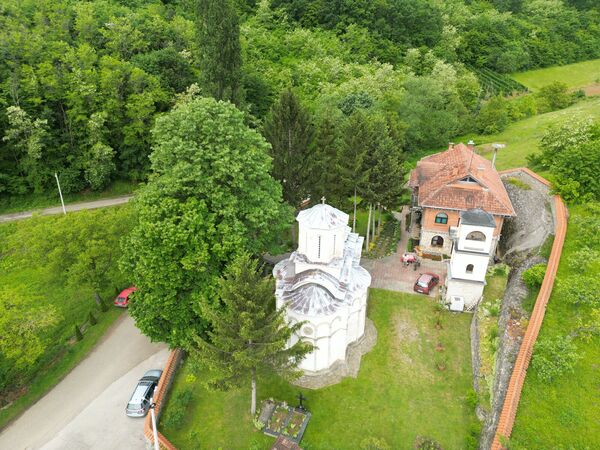 View of the monastery from above