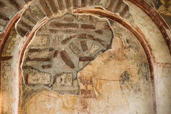 St. George or Nicetas on a white horse, detail