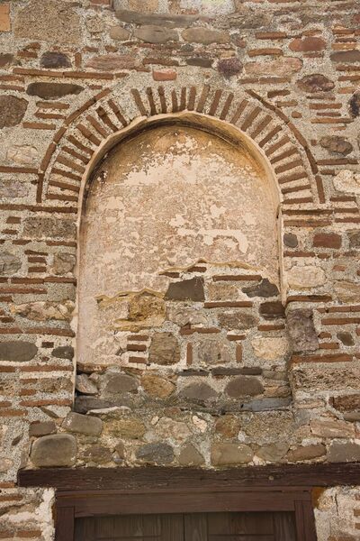 Faded remains of the image of St. Nicetas