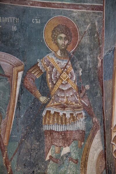 St. Theodore Stratilatus, detail