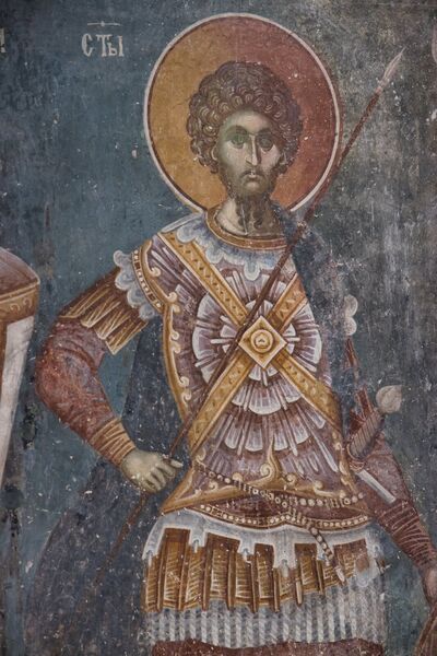 St. Theodore Stratilatus, detail