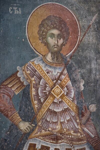 St. Theodore Stratilatus, detail