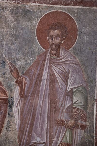 St. Damian, detail