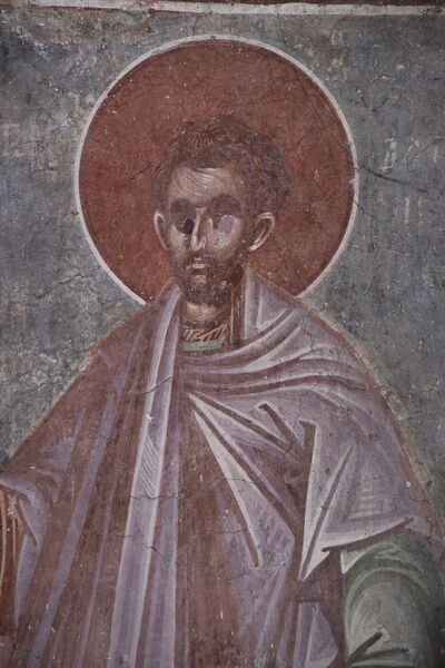 St. Damian, detail