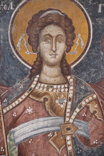 Archangel Gabriel, detail