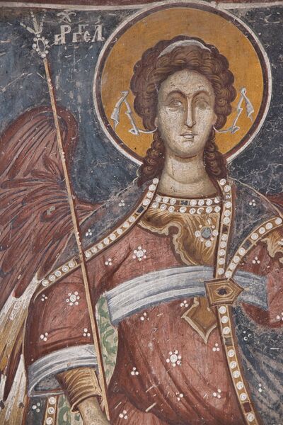 Archangel Gabriel, detail
