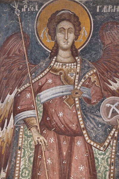 Archangel Gabriel, detail