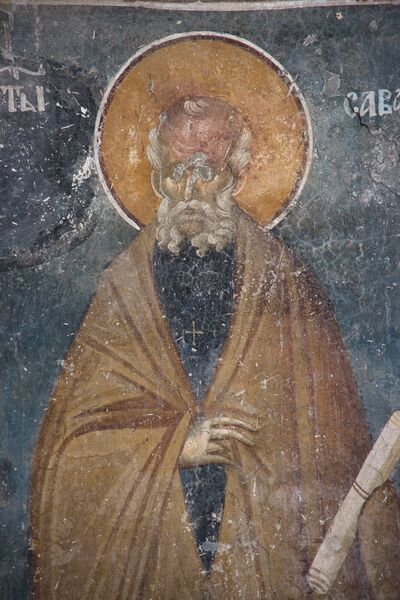 St. Sava of Jerusalem, detail