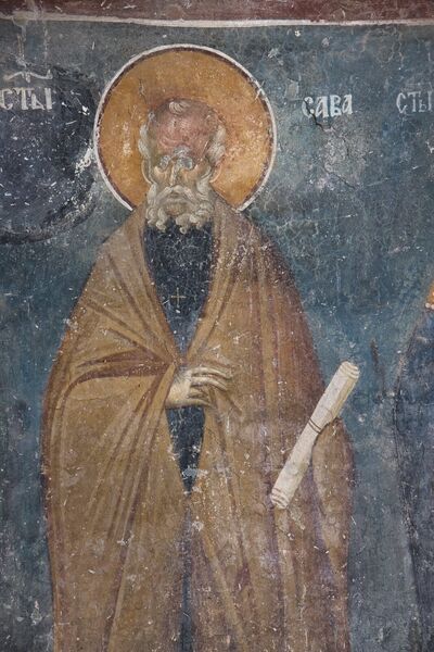 St. Sava of Jerusalem, detail