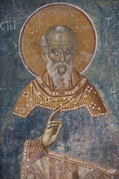 St. Theodore the Studite, detail
