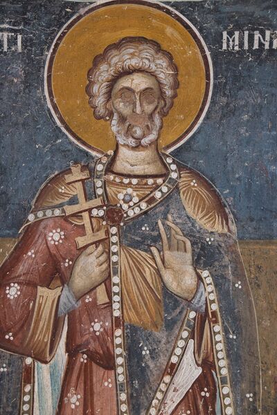St. Menas, detail