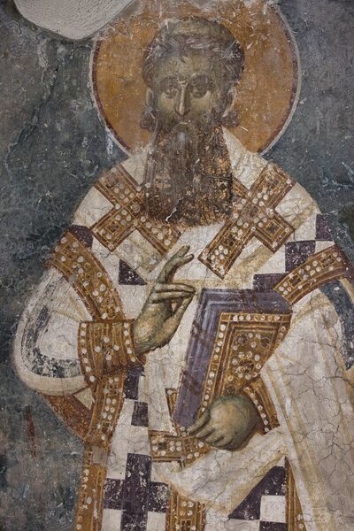 St. Sava, the first Serbian Archbishop, detail