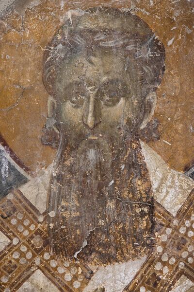 St. Sava, the first Serbian Archbishop, detail