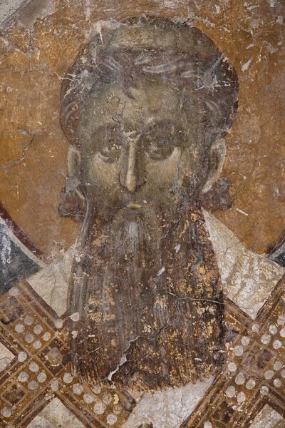 St. Sava, the first Serbian Archbishop, detail