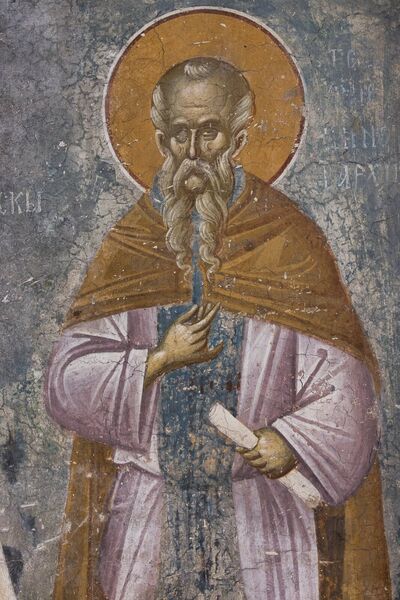 St. Theodosius the Cenobiarch, detail