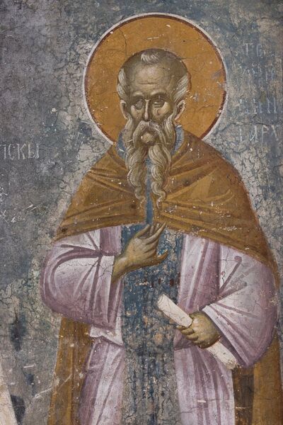 St. Theodosius the Cenobiarch, detail