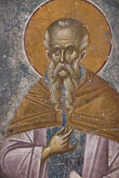 St. Theodosius the Cenobiarch, detail