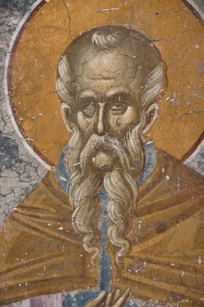 St. Theodosius the Cenobiarch, detail