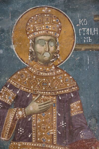 Holy Emperor Constantine, detail