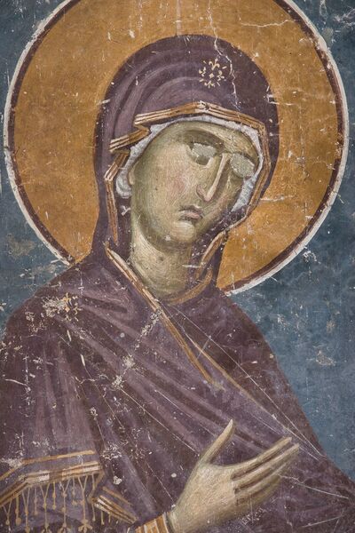 Holy Mother of God the Supplicant, detail