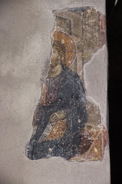 Christ speaks to the apostles about the end times, fragment
